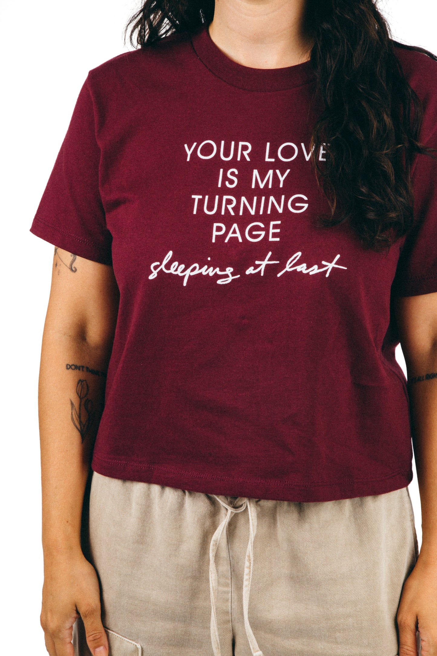 Turning Page Crop Tee