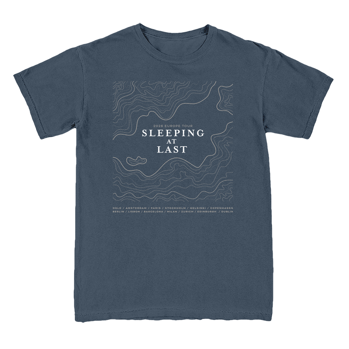 Sleeping At Last 2026 Europe tour cities on the front