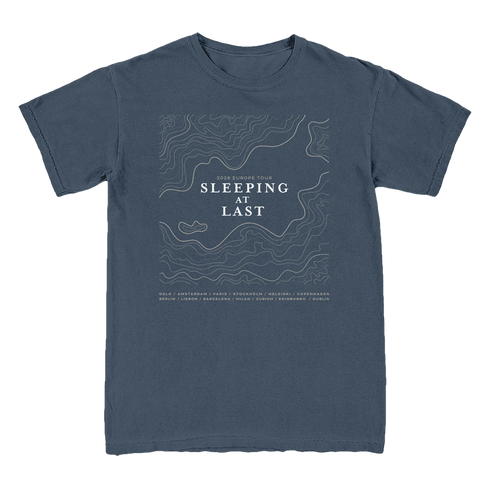 Sleeping At Last 2026 Europe tour cities on the front
