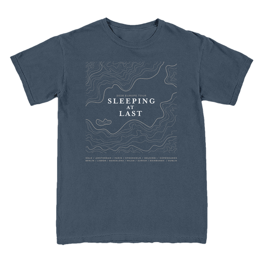 Sleeping At Last 2026 Europe tour cities on the front