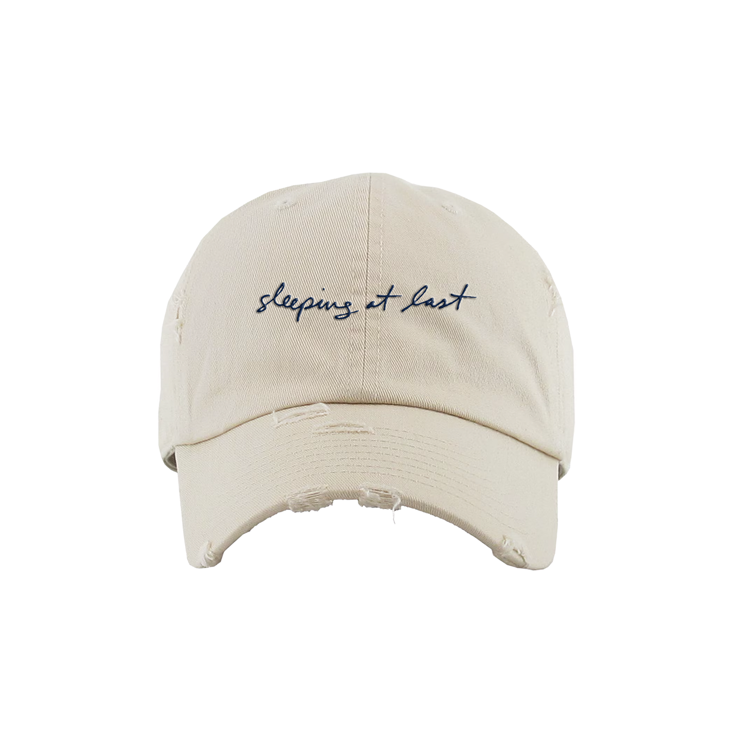 Cursive Logo Dad Hat - Tan